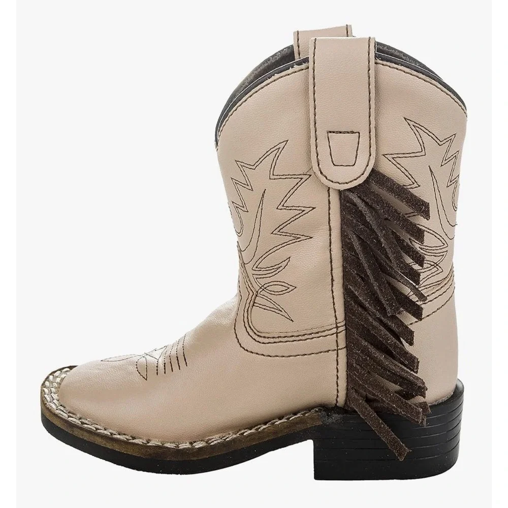 TuffRider Children's‎ Fringe Tan Cowboy Boots 12C
